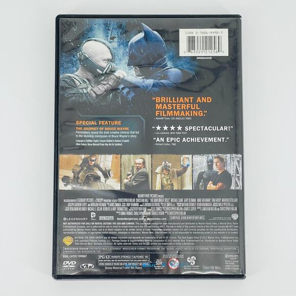 The Dark Knight Rises Movie DVD - Good Used Condition - Picture 8 of 10